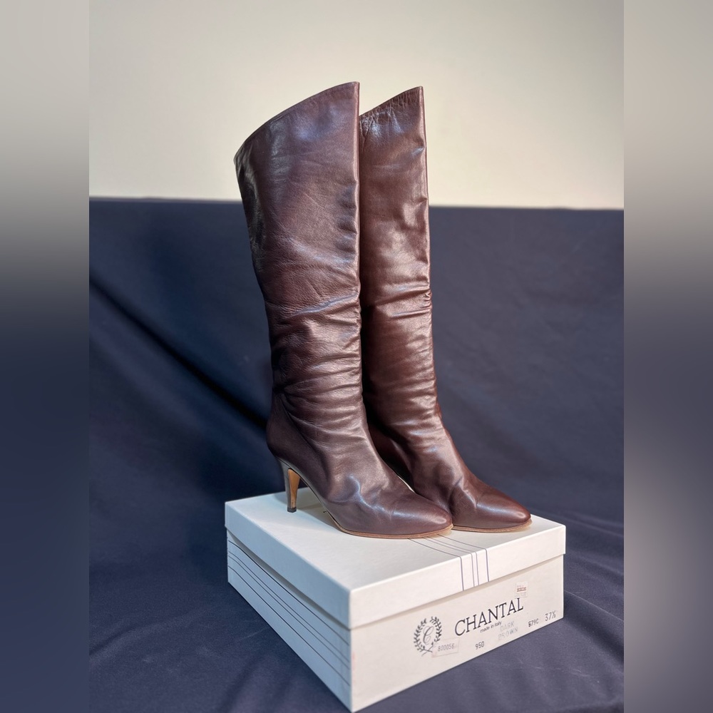 Brown Leather Chantal Boots
